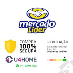 Kit 20 Potes Vidro Hermético Trava Quadrado 320ml Marmita - 6