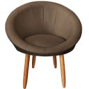 Ver imagem 3 de Poltrona Courino Roma para Manicure Decorativa Salão de Beleza - Moblan Decor:Cappuccino