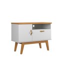 Ver imagem 1 de Rack Sirius 0.9:branco Acetinado/cinamomo