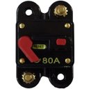 Ver imagem 2 de Disjuntor Automotivo 80a Proteção Som Bateria Fusível Resetável Liga Desliga Svart 0758