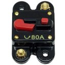 Ver imagem 1 de Disjuntor Automotivo 80a Proteção Som Bateria Fusível Resetável Liga Desliga Svart 0758