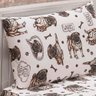 Jogo Cama Lençol Diverkids Solteiro Infantil Malha Soft 100% Algodão 2 Peças - Cachorro Pug - 2