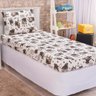 Jogo Cama Lençol Diverkids Solteiro Infantil Malha Soft 100% Algodão 2 Peças - Cachorro Pug - 3
