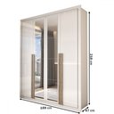 Ver imagem 4 de Guarda-roupa Solteiro Severo 4 Portas 3 Gavetas com Espelho - Panorama Móveis