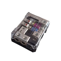 Porta Fusivel Distribuidor 2 Vias Combinado Positivo e Negativo Conceptkits Porta Fusível Distribuid - 4