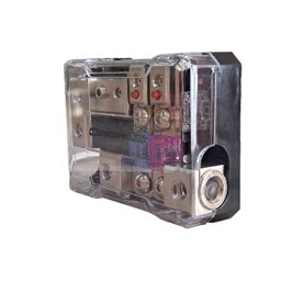 Porta Fusivel Distribuidor 2 Vias Combinado Positivo e Negativo Conceptkits Porta Fusível Distribuid - 2