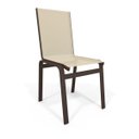 Ver imagem 2 de Sala de Jantar Retangu 6 Lugares Alumínio Marrom Tela Bege