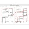 Cozinha Ambiente Montesa 6 Portas e 2 Gavetas Freijó Soft – Kits Paraná - 2