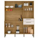Ver imagem 3 de Cozinha Ambiente Montesa 6 Portas e 2 Gavetas Freijó Soft – Kits Paraná