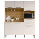 Ver imagem 4 de Cozinha Ambiente Montesa 6 Portas e 2 Gavetas Freijó Soft – Kits Paraná