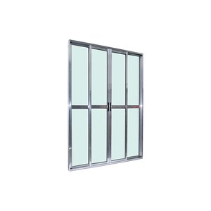 Porta Balcão 4 Folhas Vidro 210x150 Brilhante Linha 25