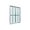 Porta Balcão 4 Folhas Vidro 210x150 Brilhante Linha 25 - 1