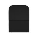 Ver imagem 2 de Cabeceira Estofada Solteiro Alana 90cm Suede Preto