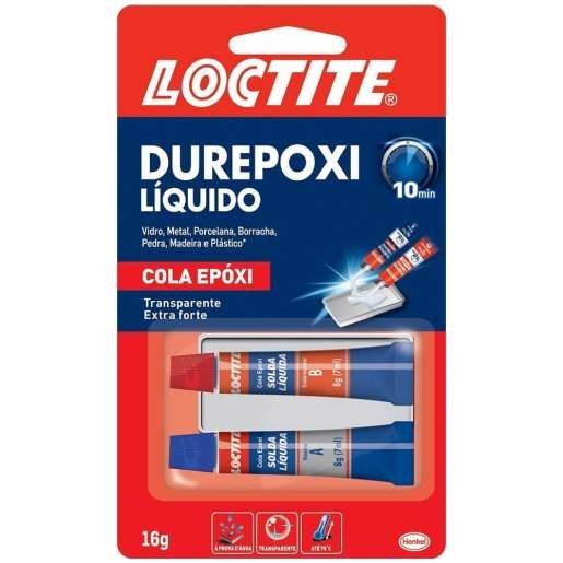 Cola de Contato Cola de ALTA Resistência Durepoxi Líquido 16G Loctite - 1