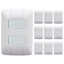 Ver imagem 1 de Kit 10 Cj 4x2 2 Interruptor Simples Tramontina Aria 6 a 250v