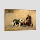 Ver imagem 1 de Quadro Briton Rivière Xii Tela Moldura Bege 63X42Cm