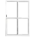 Ver imagem 1 de Porta de Correr Sacada 2 Folhas 2.10 x 1.20 Branca Linha 25 com Fechadura