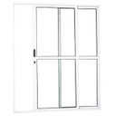 Ver imagem 2 de Porta de Correr Sacada 2 Folhas 2.10 x 1.20 Branca Linha 25 com Fechadura