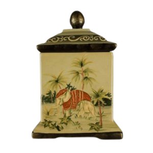 Tesouro em Cerâmica: Potiche Exclusivo com Alma Tropical e Toque de Majestade