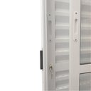 Ver imagem 2 de Porta de Alumínio de Correr Balcão 6 Folhas 210 x 180 Branca Linha 25 com Fechadura