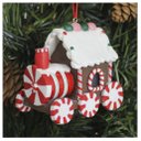 Ver imagem 1 de Kit 4 Enfeites Pendentes para Árvore de Natal Trem Iluminado 9cm
