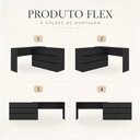Ver imagem 4 de Multimóveis Kit Mesa para Máquina de Costura com 6 Gavetas e Estante Retrô Preto