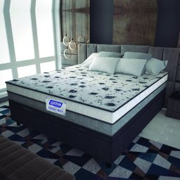 Cama Box Baú Casal Colchão Espuma D33 Fort 138x188x62cm Cinza/Branco-Suporta até 150kg por Pessoa - 2 Cama Box Baú Casal Colchão Espuma D33 Fort 138x188x62cm Cinza/Branco-Suporta até 150kg por Pessoa - 2