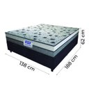 Ver imagem 3 de Cama Box Baú Casal Colchão Espuma D33 Fort 138x188x62cm Cinza/Branco-Suporta até 150kg por Pessoa