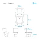 Ver imagem 2 de Tampa de Vaso Poliester com Amortecedor Laura Branco para Bacia Roca