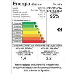 Torneira Elétrica Bica Alta Bancada 220v 4400w Teb244 Sintex - 8