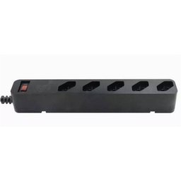 Filtro de Linha 5 Tomadas Iclamper Preto - 4