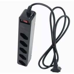 Filtro de Linha 5 Tomadas Iclamper Preto - 3