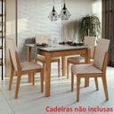 Ver imagem 3 de Mesa Áries 100 Lopas - Rovere Naturale/Off White