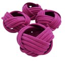Ver imagem 1 de Kit 4 Argolas Trançado Charlô Camurça Pink