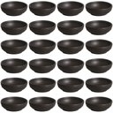 Ver imagem 1 de Kit 24 Ramequins 70ml Cerâmica Orgânico Preto Matte Restaura