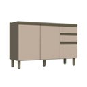 Ver imagem 1 de Gabinete de Cozinha Modulado Balcão Connect c/ 3 Portas e 2 Gavetas p/ Pia Duna/Cristal - Henn