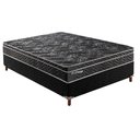 Ver imagem 1 de Conjunto Box Casal: Colchão Molas Paropas Ensacadas Privilege + Base Crc Suede Black (138x188)
