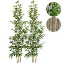 Ver imagem 1 de Kit 2 Bambu Artificial 2 Metros sem Vaso Decoração