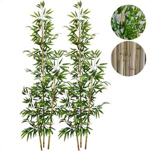 Kit 2 Bambu Artificial 2 Metros sem Vaso Decoração