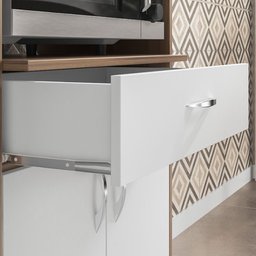 Balcão de Cozinha Multiuso com Espaço para Micro-ondas Nt3070 Notável - 6