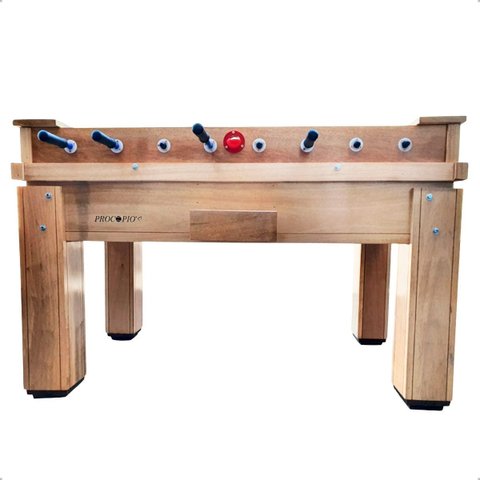 Futebol Mesa Pebolim Madeira Maciça 3 Bolinhas com Gaveta