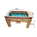 Ver imagem 2 de Futebol Mesa Pebolim Madeira Maciça 3 Bolinhas com Gaveta