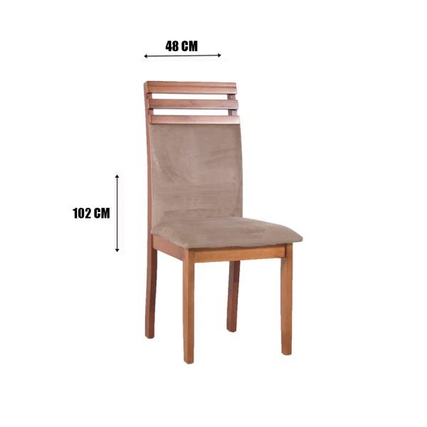 Kit 2 Cadeiras Cintia Mel Cor 310 - 6