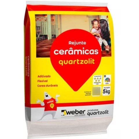Rejunte Cerâmico Quartzolit 5kg Bege