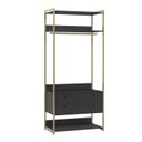 Ver imagem 5 de Guarda-Roupa Closet Modulado Casal 6 Gavetas 3 Cabideiros Estrutura Metalica 250cm Preto