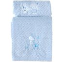 Ver imagem 1 de Cobertor Bebê Fluffy 110x90 com Aplique Bordado Blue