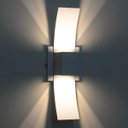 Ver imagem 3 de Arandela Box com Aba 2 Focos Luminária Externa Interna Muro Parede Alumínio Marrom - Rei da