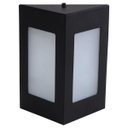 Ver imagem 1 de Arandela Triângular Luminária Externa Interna Muro Parede Alumínio Preto - Rei da Iluminação