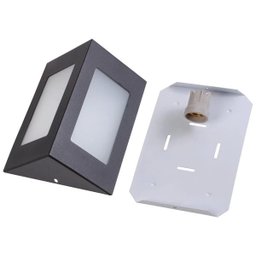 Arandela Triângular Luminária Externa Interna Muro Parede Alumínio Preto - Rei da Iluminação - 2