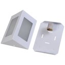 Ver imagem 2 de Arandela Triângular Luminária Externa Interna Muro Parede Alumínio Branco - Rei da Iluminação
